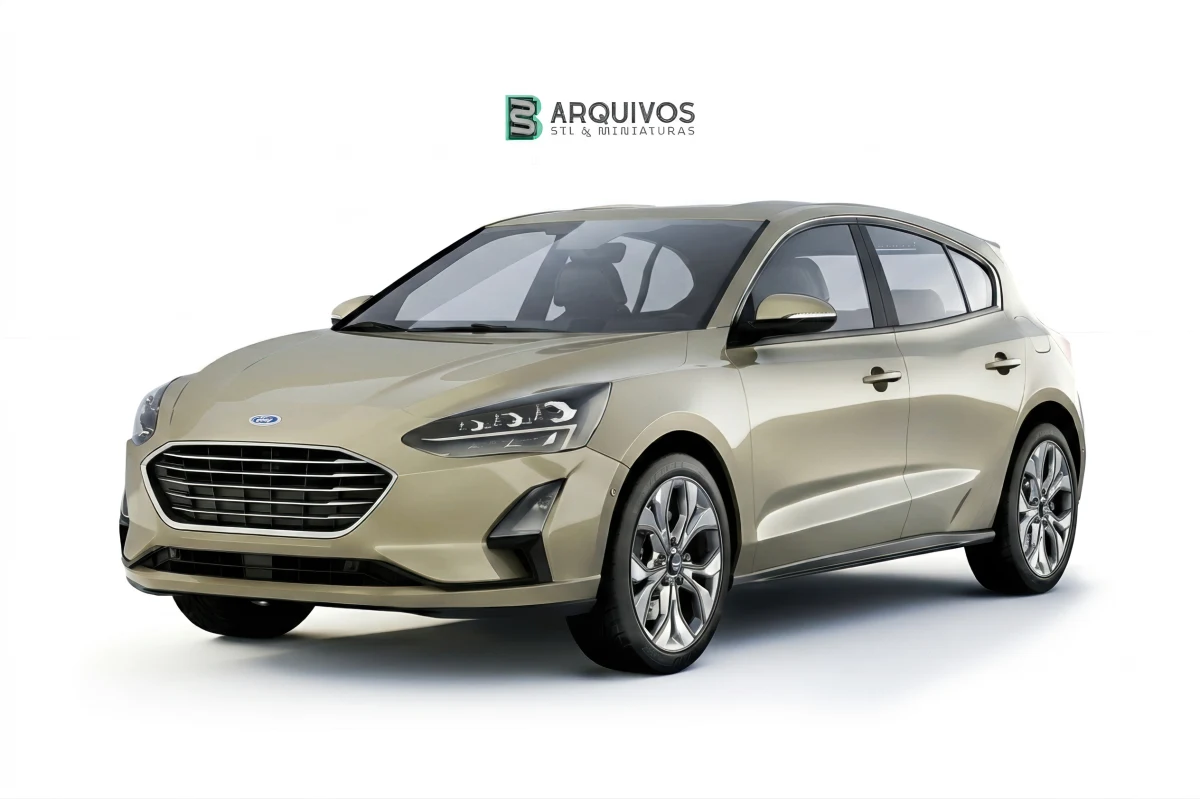 Modelo 3D STL - Ford Focus 1.0 Ecoboost 2018